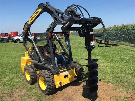 auger for case skid steer|skid steer mounted auger.